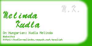 melinda kudla business card